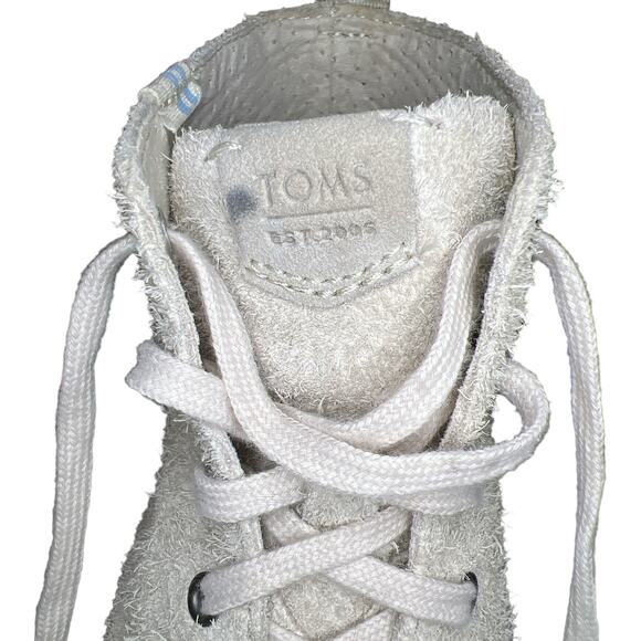 TOMS Women's Trvl Lite High Sneakers Shoe in Shaggy Beige Suede Size 6.5 - Picture 7 of 8
